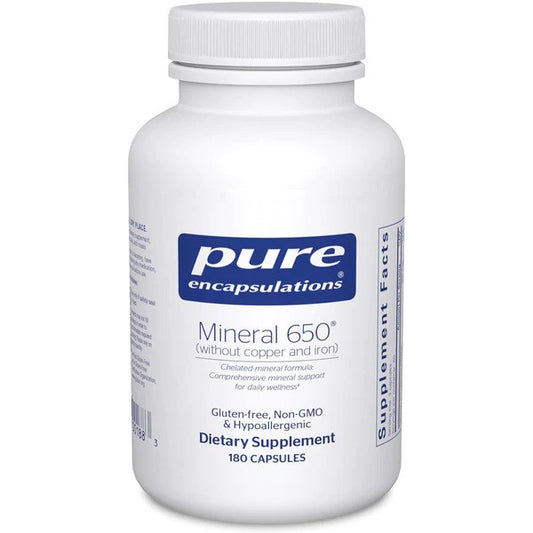 Pure Encapsulations Mineral 650 (without copper and iron) - 180 Capsules