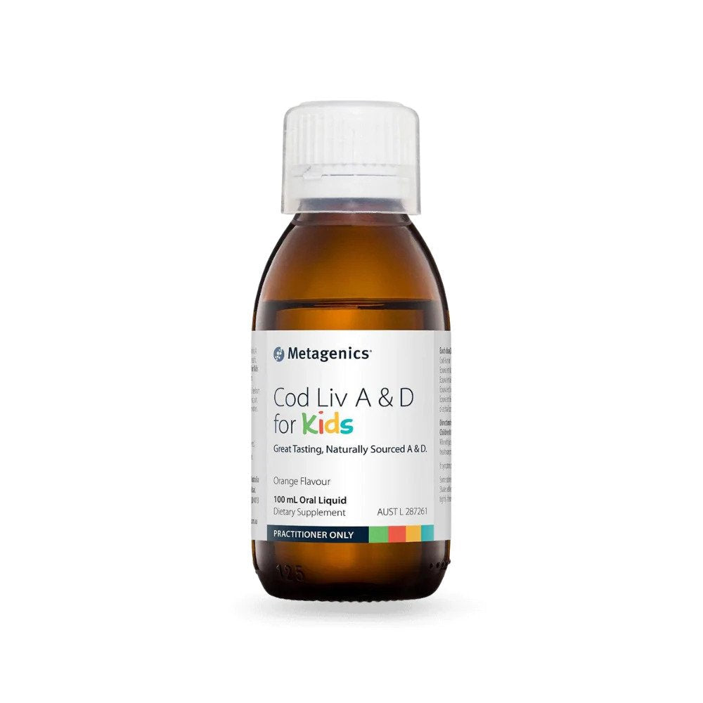 Cod's Liquid Metagenics Cod Liv A & D for Kids 100mL oral liquid – Pharmworld ...